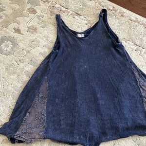 Boho lace side tank